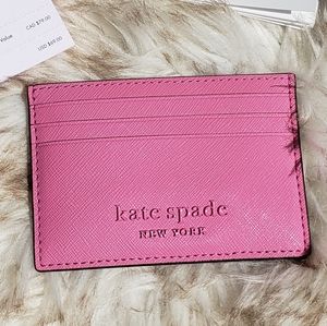 NWT Kate Spade Card Holder-Pink